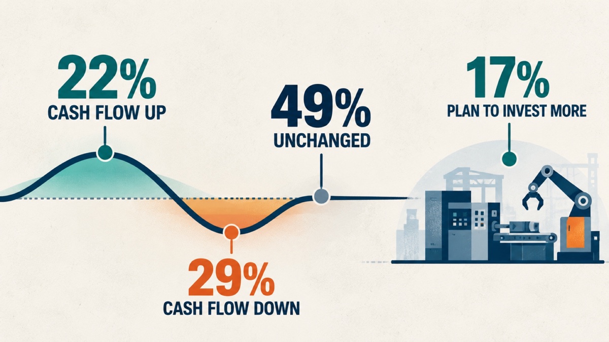 Small-business cash flow stays negative as lenders report reduced credit availability